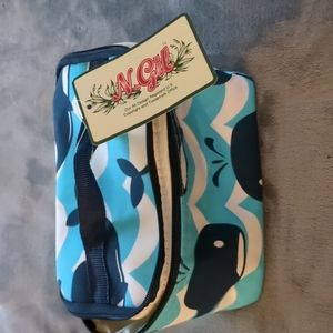 Never Used adorable whale make up/craft bag